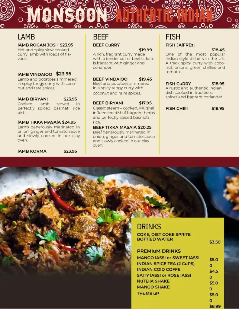 menu image